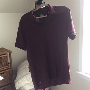 New never worn large burgundy men’s polo shirt